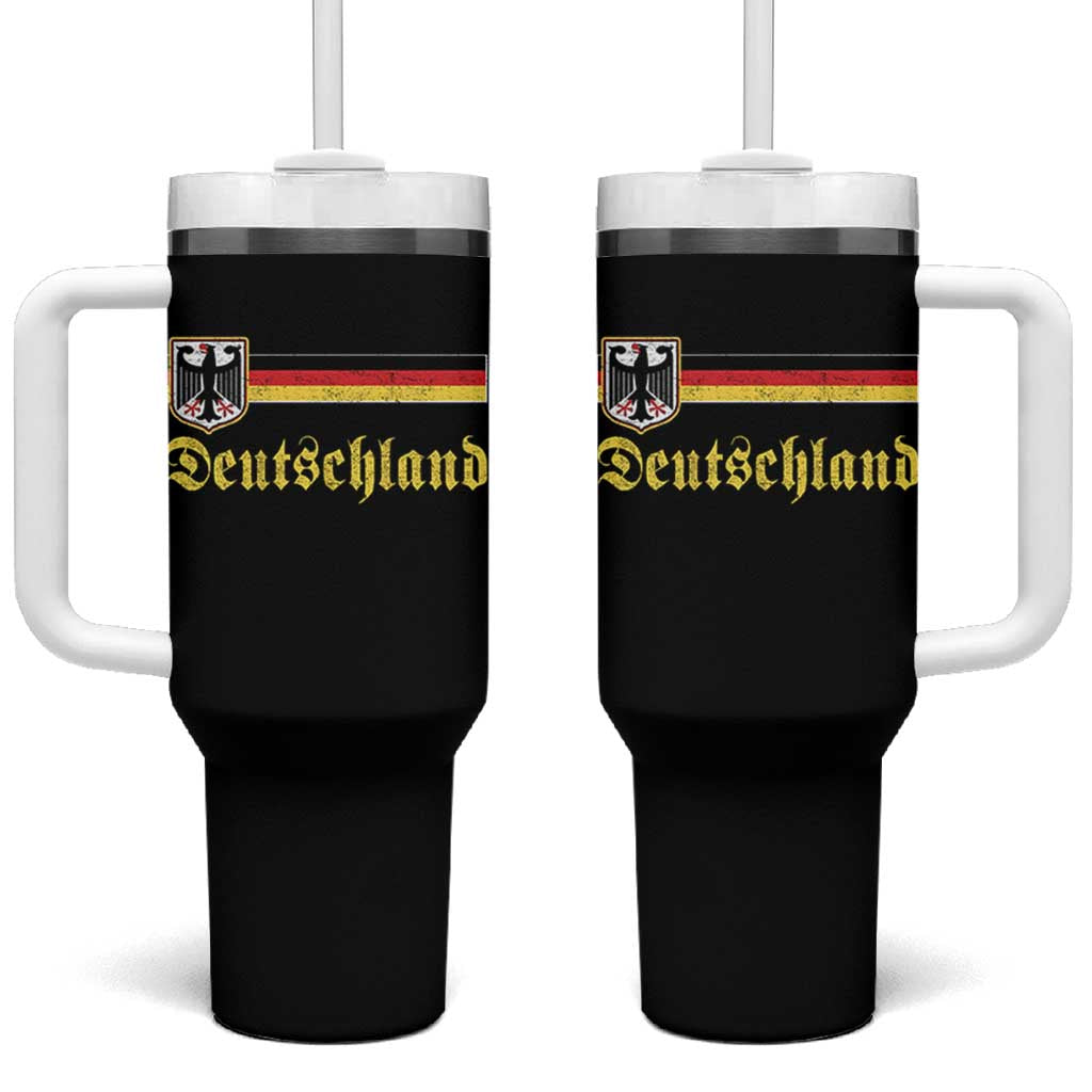 Deutschland German Heritage Pride Tumbler With Handle Bundesadler Coat of Arms - Wonder Print Shop