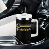 Deutschland German Heritage Pride Tumbler With Handle Bundesadler Coat of Arms - Wonder Print Shop