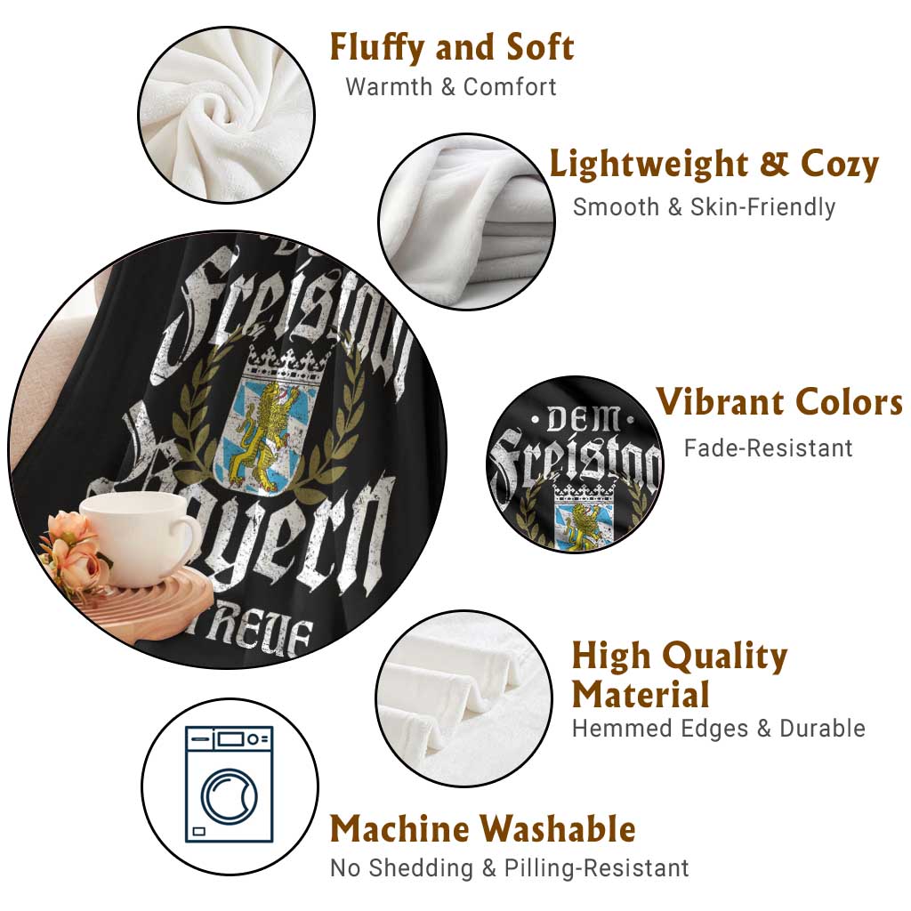 Bayern Bavaria German Throw Blanket Dem Freistaat Bayern Die Treue - Wonder Print Shop