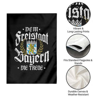 Bayern Bavaria German Garden Flag Dem Freistaat Bayern Die Treue - Wonder Print Shop