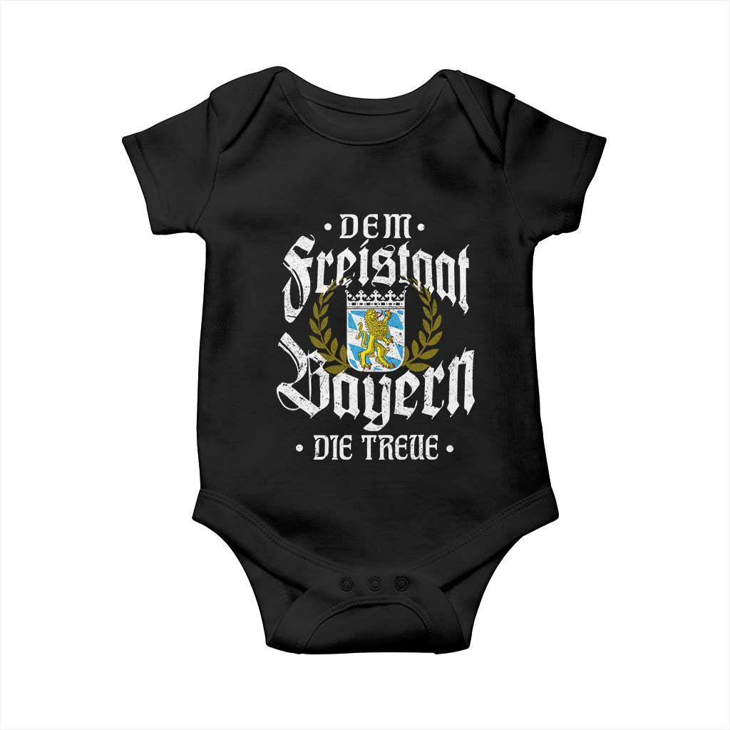 Bayern Bavaria German Baby Onesie Dem Freistaat Bayern Die Treue - Wonder Print Shop