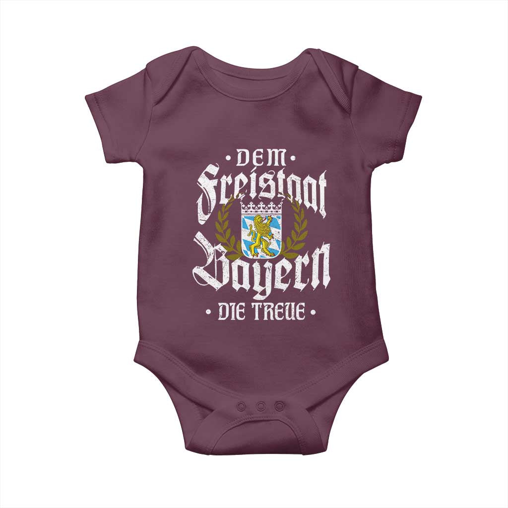 Bayern Bavaria German Baby Onesie Dem Freistaat Bayern Die Treue - Wonder Print Shop