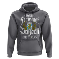 Bayern Bavaria German Hoodie Dem Freistaat Bayern Die Treue - Wonder Print Shop
