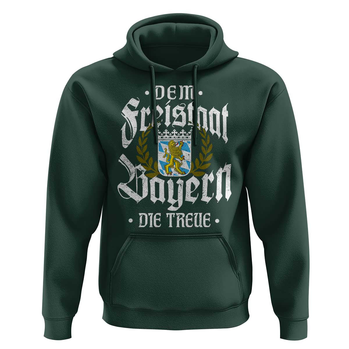 Bayern Bavaria German Hoodie Dem Freistaat Bayern Die Treue - Wonder Print Shop