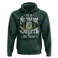 Bayern Bavaria German Hoodie Dem Freistaat Bayern Die Treue - Wonder Print Shop