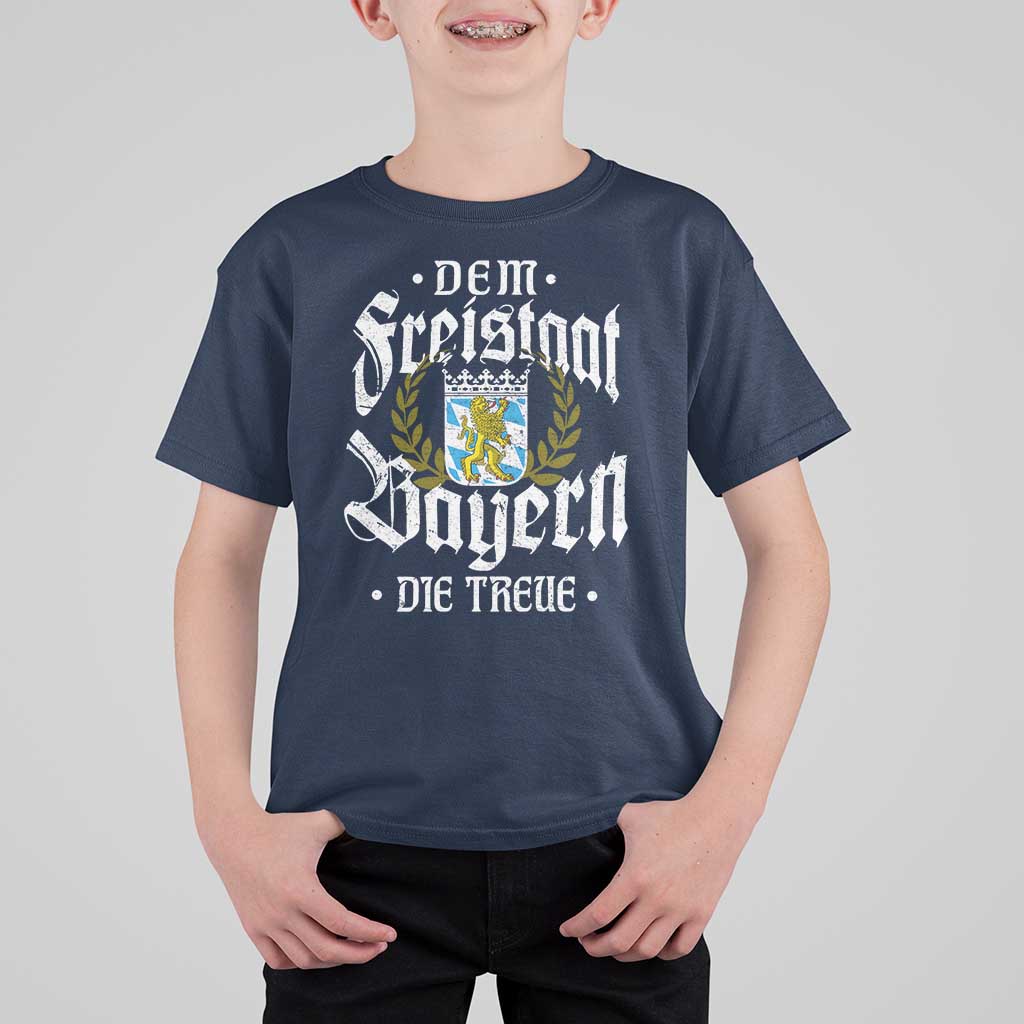 Bayern Bavaria German T Shirt For Kid Dem Freistaat Bayern Die Treue - Wonder Print Shop