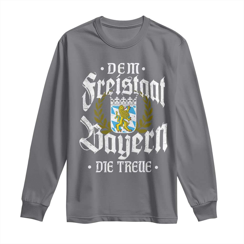 Bayern Bavaria German Long Sleeve Shirt Dem Freistaat Bayern Die Treue - Wonder Print Shop