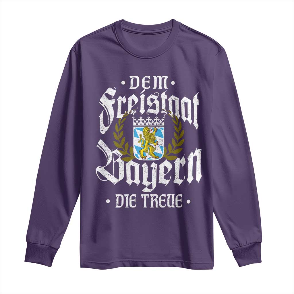 Bayern Bavaria German Long Sleeve Shirt Dem Freistaat Bayern Die Treue - Wonder Print Shop