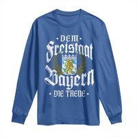 Bayern Bavaria German Long Sleeve Shirt Dem Freistaat Bayern Die Treue - Wonder Print Shop