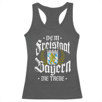 Bayern Bavaria German Racerback Tank Top Dem Freistaat Bayern Die Treue - Wonder Print Shop