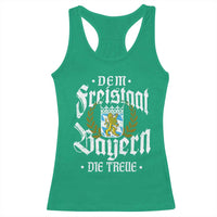 Bayern Bavaria German Racerback Tank Top Dem Freistaat Bayern Die Treue - Wonder Print Shop