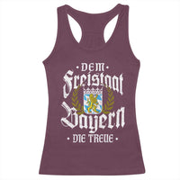 Bayern Bavaria German Racerback Tank Top Dem Freistaat Bayern Die Treue - Wonder Print Shop