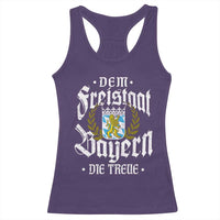 Bayern Bavaria German Racerback Tank Top Dem Freistaat Bayern Die Treue - Wonder Print Shop