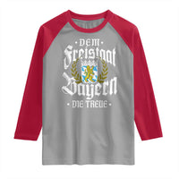 Bayern Bavaria German Raglan Shirt Dem Freistaat Bayern Die Treue - Wonder Print Shop