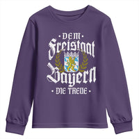 Bayern Bavaria German Youth Sweatshirt Dem Freistaat Bayern Die Treue - Wonder Print Shop