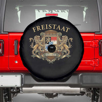 Bavarian Pride Spare Tire Cover Freistaat Bayern Golden Lion Coat Of Arms - Wonder Print Shop