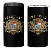 Bavarian Pride 4 in 1 Can Cooler Tumbler Freistaat Bayern Golden Lion Coat Of Arms - Wonder Print Shop