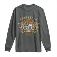 Bavarian Pride Long Sleeve Shirt Freistaat Bayern Golden Lion Coat Of Arms - Wonder Print Shop