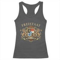 Bavarian Pride Racerback Tank Top Freistaat Bayern Golden Lion Coat Of Arms - Wonder Print Shop