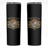 Bavarian Pride Skinny Tumbler Freistaat Bayern Golden Lion Coat Of Arms - Wonder Print Shop