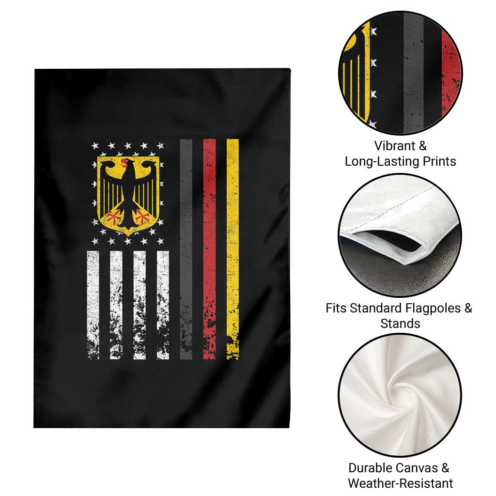 Patriotic Bundesadler Vintage German American Flag Garden Flag Germany Heritage Pride - Wonder Print Shop