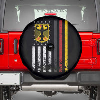 Patriotic Bundesadler Vintage German American Flag Spare Tire Cover Germany Heritage Pride - Wonder Print Shop