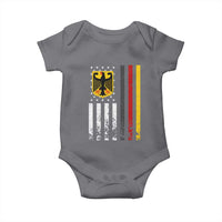 Patriotic Bundesadler Vintage German American Flag Baby Onesie Germany Heritage Pride - Wonder Print Shop
