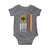 Patriotic Bundesadler Vintage German American Flag Baby Onesie Germany Heritage Pride - Wonder Print Shop
