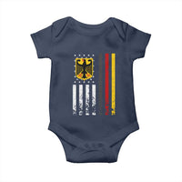 Patriotic Bundesadler Vintage German American Flag Baby Onesie Germany Heritage Pride - Wonder Print Shop