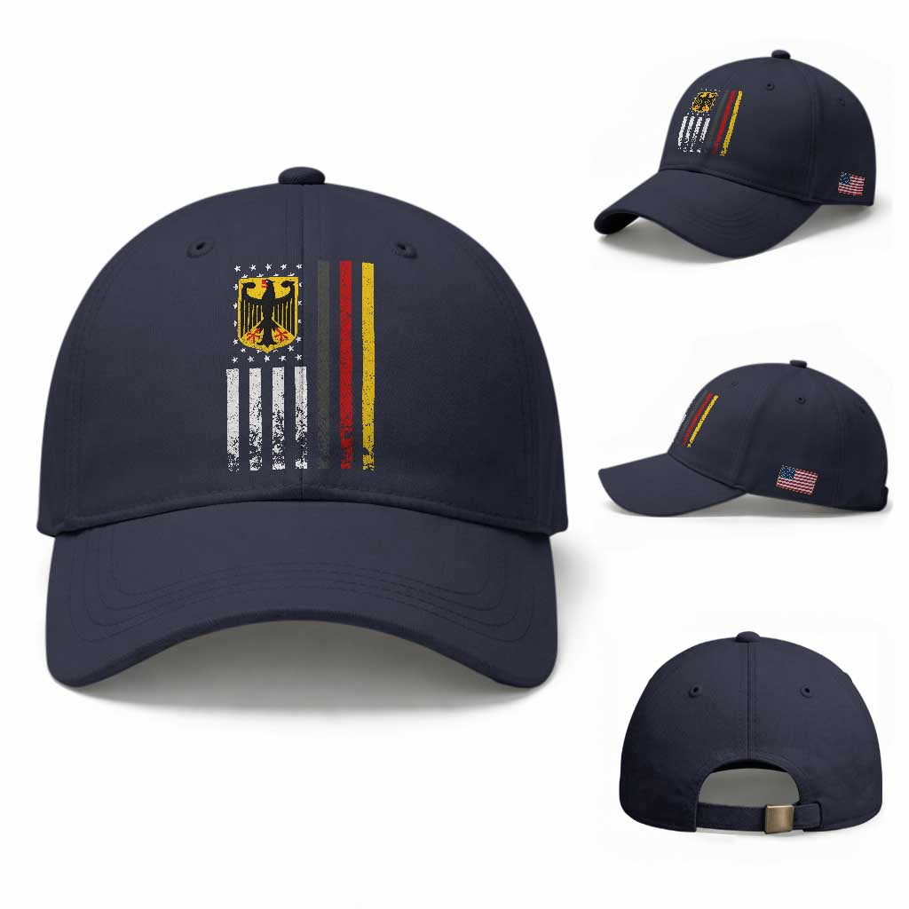 Patriotic Bundesadler Vintage German American Flag Baseball Cap Germany Heritage Pride