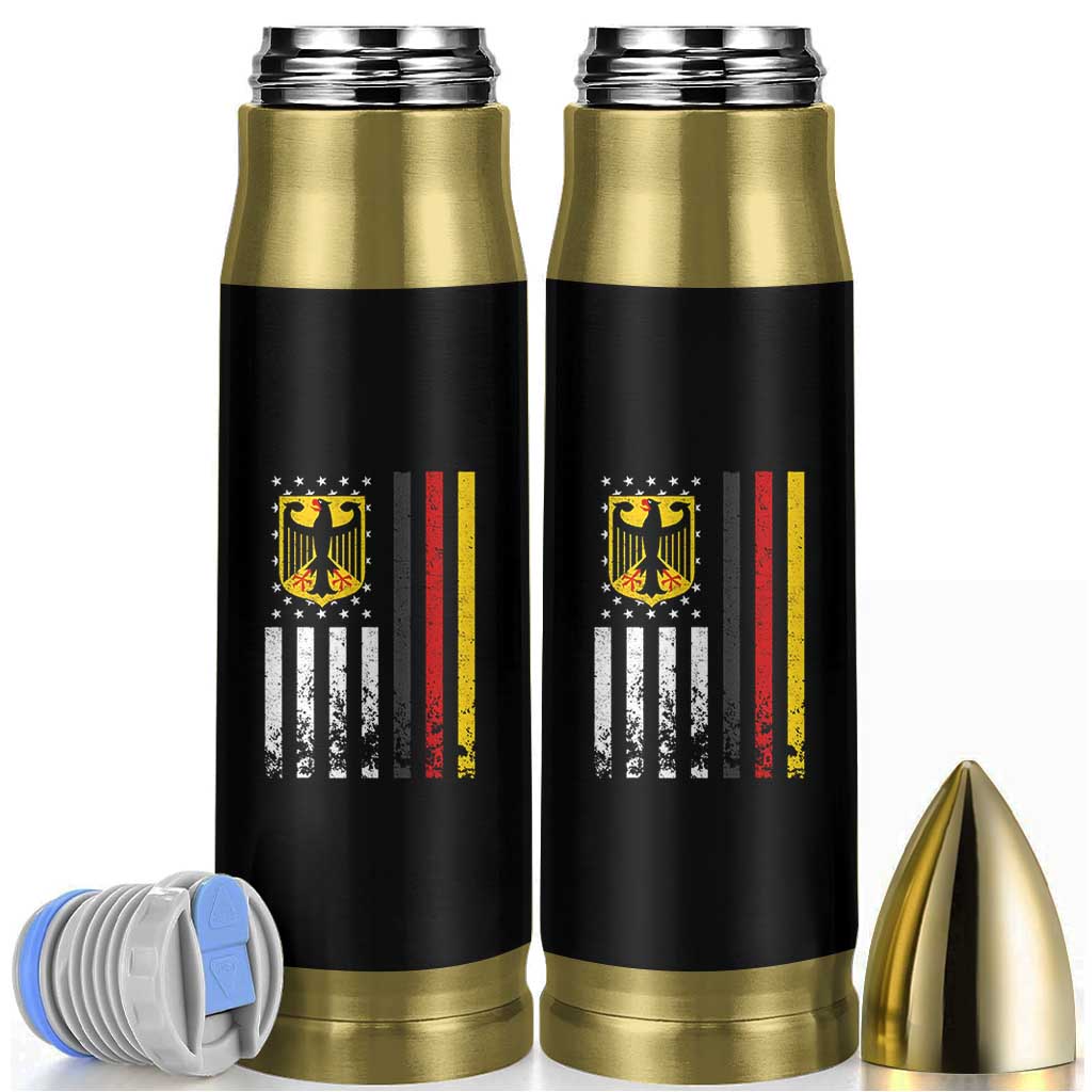 Patriotic Bundesadler Vintage German American Flag Bullet Tumbler Germany Heritage Pride - Wonder Print Shop