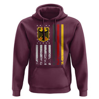 Patriotic Bundesadler Vintage German American Flag Hoodie Germany Heritage Pride - Wonder Print Shop