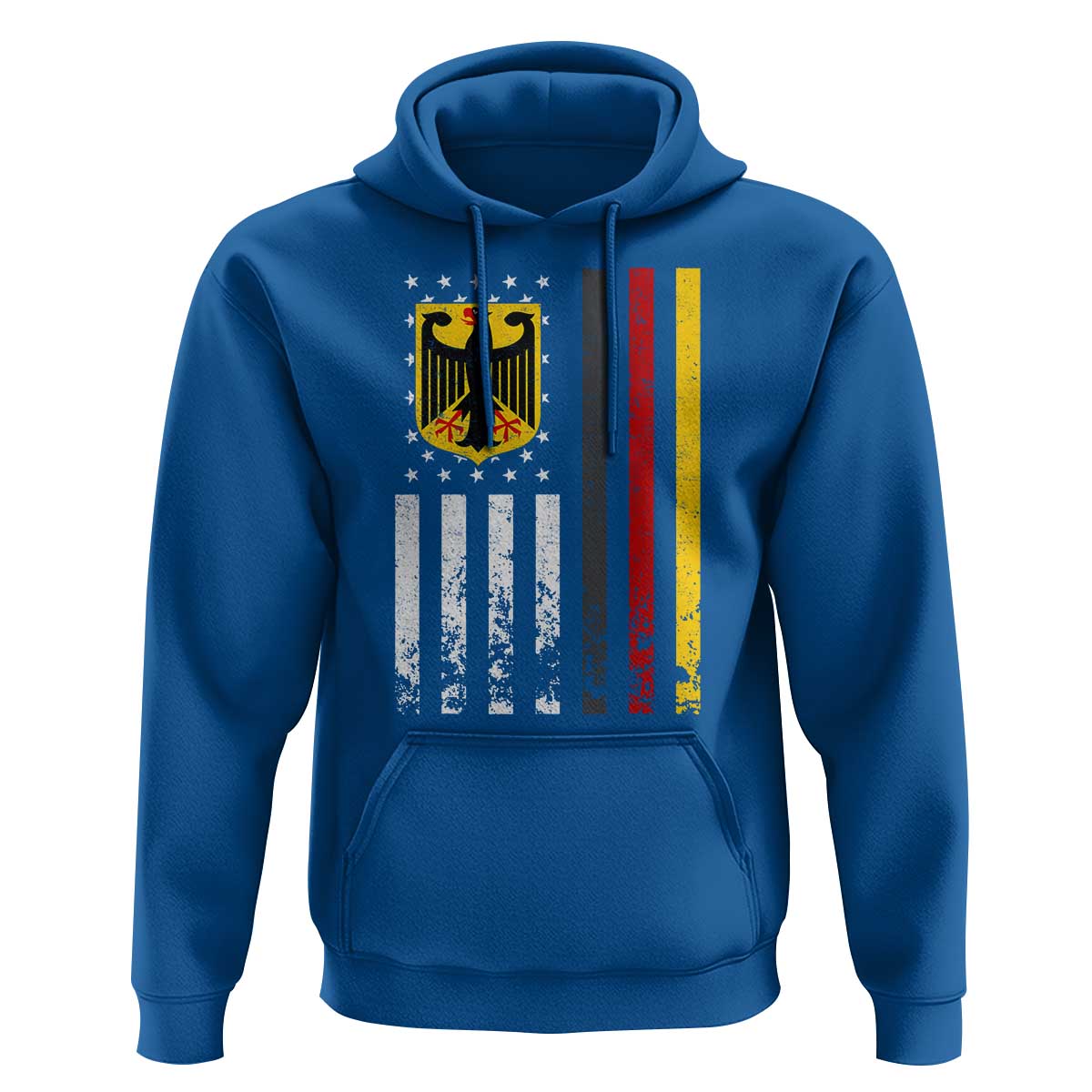 Patriotic Bundesadler Vintage German American Flag Hoodie Germany Heritage Pride - Wonder Print Shop