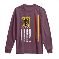 Patriotic Bundesadler Vintage German American Flag Long Sleeve Shirt Germany Heritage Pride - Wonder Print Shop