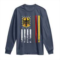 Patriotic Bundesadler Vintage German American Flag Long Sleeve Shirt Germany Heritage Pride - Wonder Print Shop