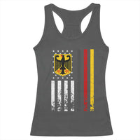 Patriotic Bundesadler Vintage German American Flag Racerback Tank Top Germany Heritage Pride - Wonder Print Shop