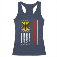 Patriotic Bundesadler Vintage German American Flag Racerback Tank Top Germany Heritage Pride - Wonder Print Shop