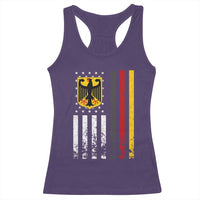 Patriotic Bundesadler Vintage German American Flag Racerback Tank Top Germany Heritage Pride - Wonder Print Shop