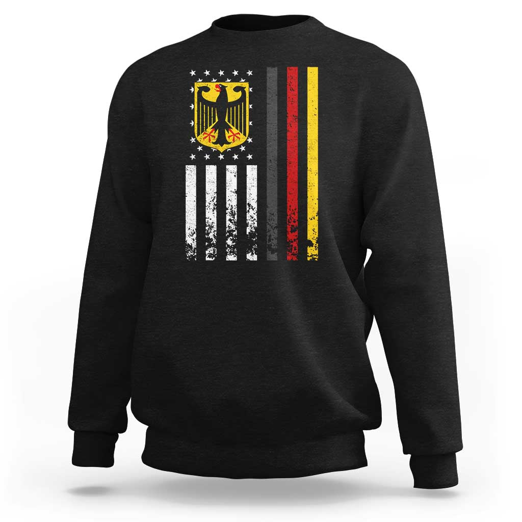 Patriotic Bundesadler Vintage German American Flag Sweatshirt Germany Heritage Pride - Wonder Print Shop