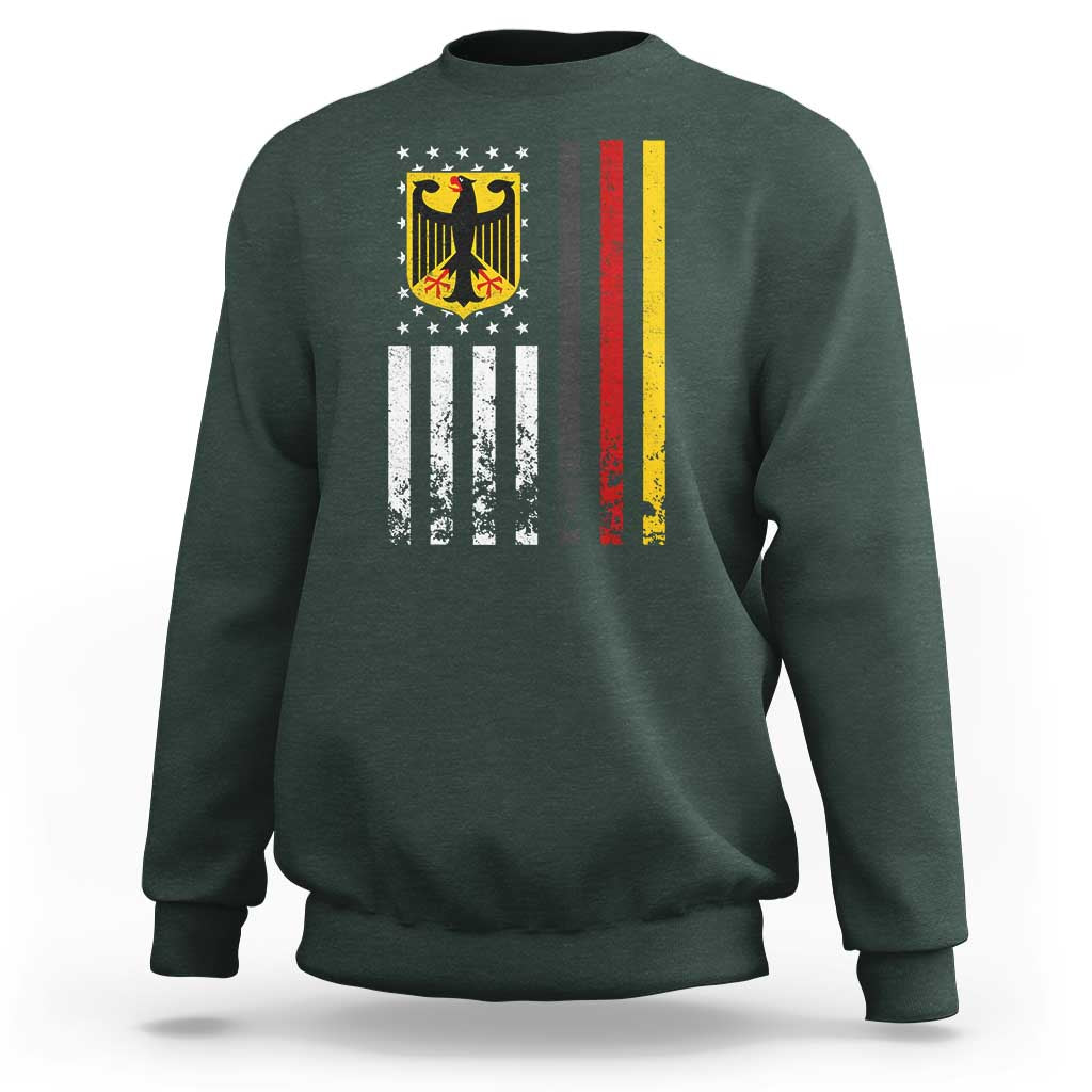 Patriotic Bundesadler Vintage German American Flag Sweatshirt Germany Heritage Pride - Wonder Print Shop
