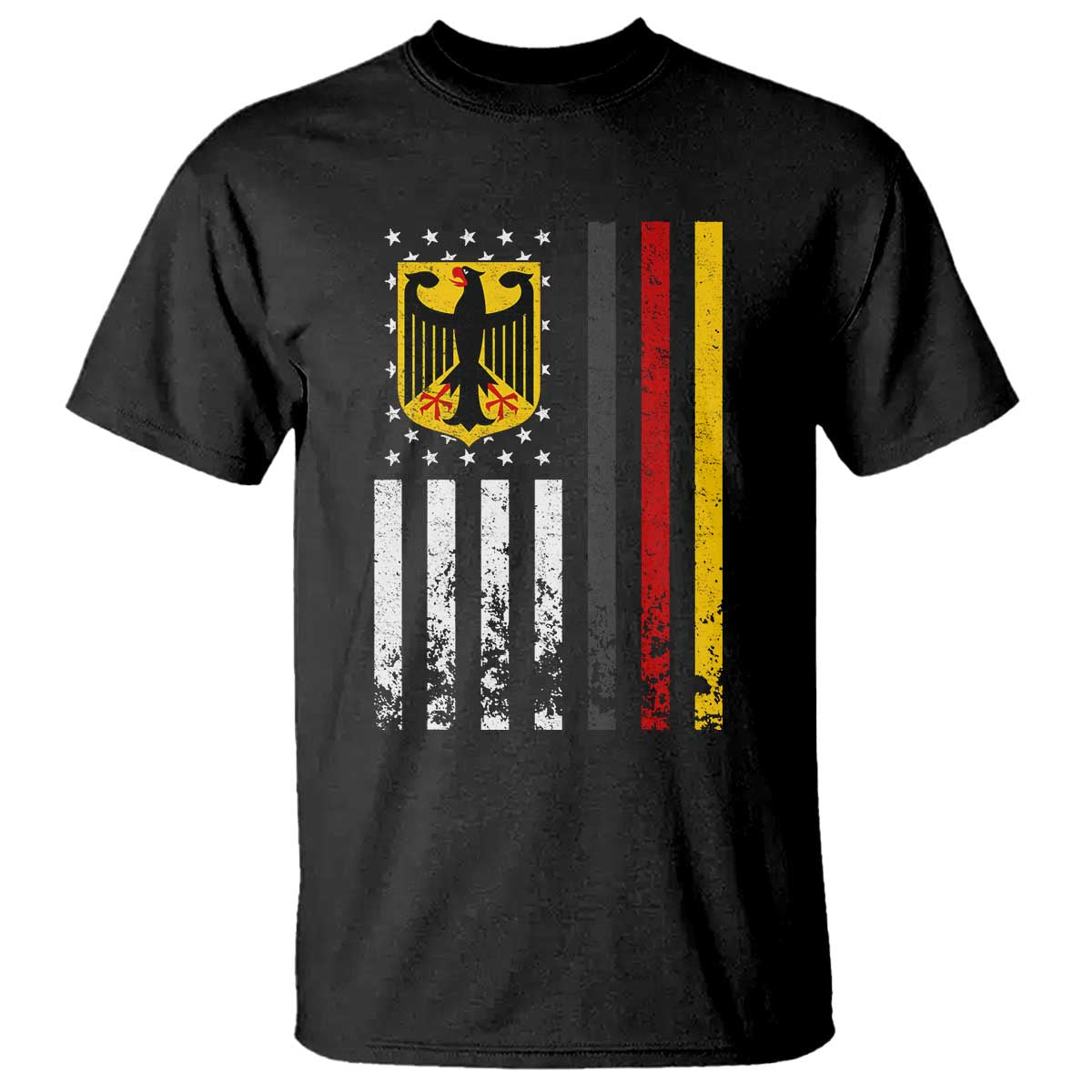Patriotic Bundesadler Vintage German American Flag T Shirt Germany Heritage Pride - Wonder Print Shop