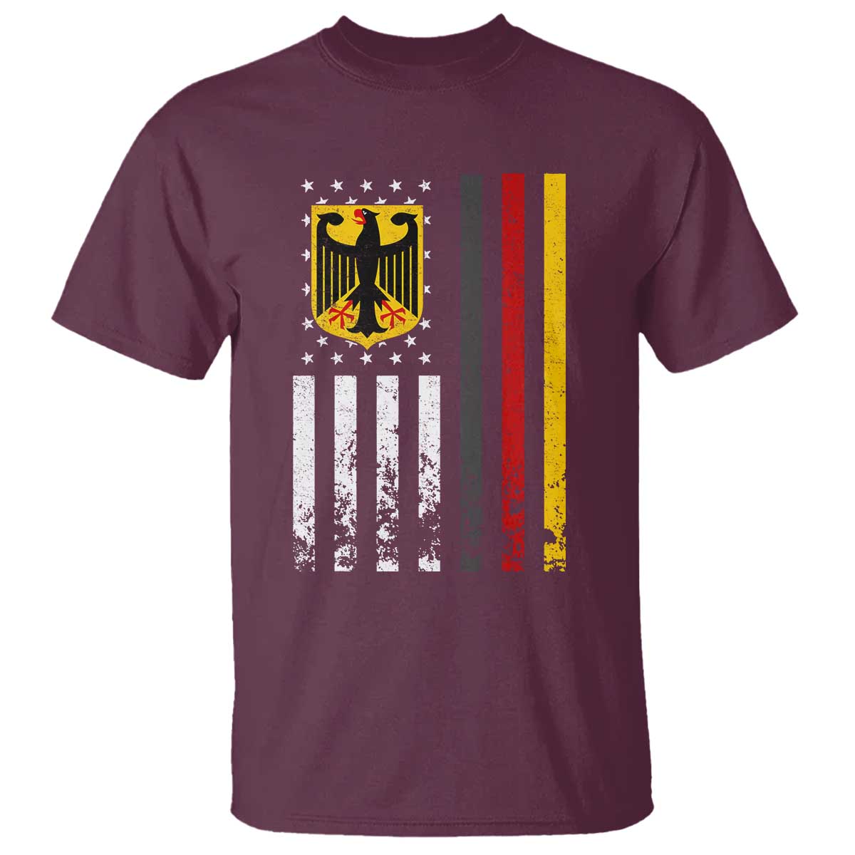 Patriotic Bundesadler Vintage German American Flag T Shirt Germany Heritage Pride - Wonder Print Shop