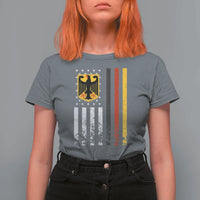 Patriotic Bundesadler Vintage German American Flag T Shirt For Women Germany Heritage Pride - Wonder Print Shop