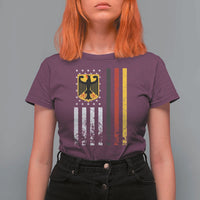 Patriotic Bundesadler Vintage German American Flag T Shirt For Women Germany Heritage Pride - Wonder Print Shop