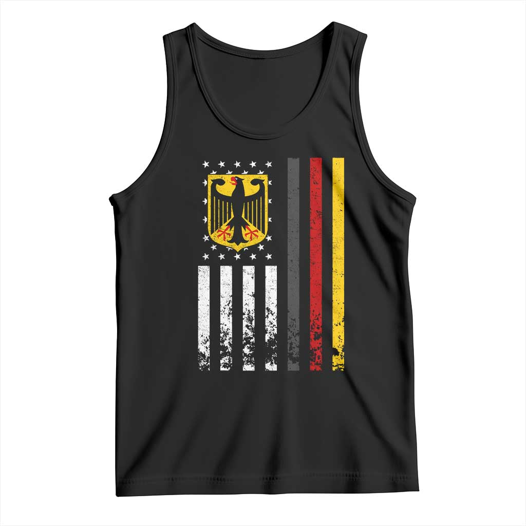 Patriotic Bundesadler Vintage German American Flag Tank Top Germany Heritage Pride - Wonder Print Shop