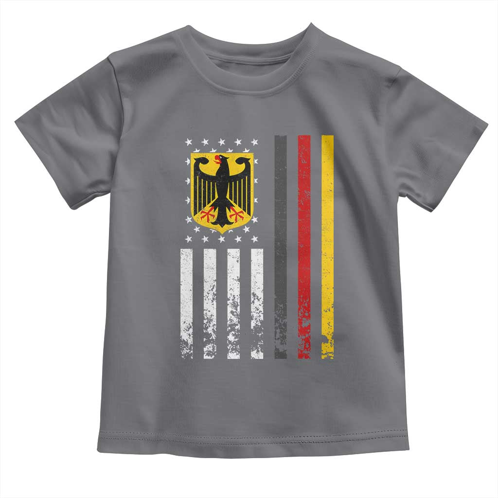 Patriotic Bundesadler Vintage German American Flag Toddler T Shirt Germany Heritage Pride - Wonder Print Shop