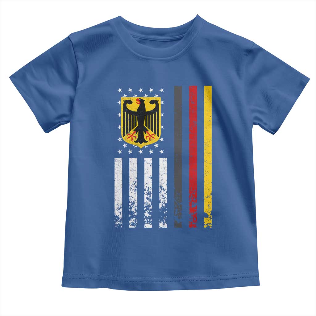 Patriotic Bundesadler Vintage German American Flag Toddler T Shirt Germany Heritage Pride - Wonder Print Shop