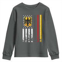 Patriotic Bundesadler Vintage German American Flag Youth Sweatshirt Germany Heritage Pride - Wonder Print Shop