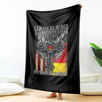 German By Blood American By Birth Patriot By Choice Throw Blanket German Americans - Wonder Print Shop