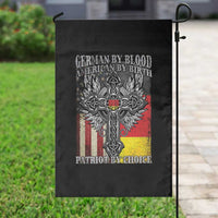 German By Blood American By Birth Patriot By Choice Garden Flag German Americans - Wonder Print Shop